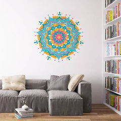 Multicoloured Mandala - Living Room Vinyl Wall Stickers