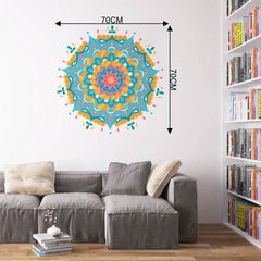 Multicoloured Mandala - Living Room Vinyl Wall Stickers